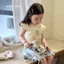 Áo thun cotton tay ngắn bé gái mùa hè in hoạt hình dễ thương mới thời trang và đa năng cho trẻ e