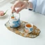 Thổ Cẩm Nhỏ Fulu Trà Thảm Phong Cách Zen Thảm Trà Chống Thấm Nước Bàn Trà Cách Nhiệt Nồi Thảm Trà Lễ Kung Fu Phụ Kiện