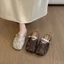 French Niche Baotou Half Slippers For Women Summer Outer Wear New Style Flat Bottom Mesh Breatha