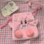 Pink Heart Girl Sang Trọng Đáng Yêu Tote Mềm Có Túi Bảo Quản Di Động Mặc Thường Ngày