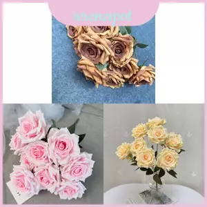 Gói hoa hồng vải sang trọng thêu thực tế cho khách sạn và trang trí nhà cửa