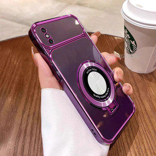 Ốp Lưng Cho iPhone X Xs Xr Xs Max Cửa Sổ Lớn Cao Cấp Trong Suốt Điện Thoại Thẩm Mỹ 3D Đế Điện Thoại Thiết Kế Mới