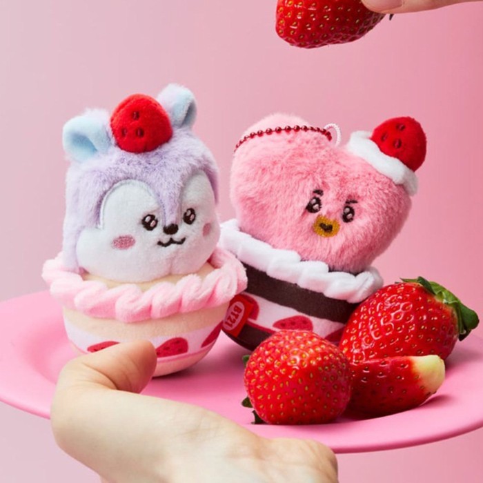 Mặt dây chuyền móc khóa sang trọng BTS BT21 mặt dây chuyền búp bê búp bê dễ thương hoạt hình