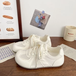 Forrest Gump Sneakers For Women, Ugly New Style, Milky White, Through The Net, Niche Korean Vers