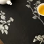 Mực Trắng Mận Trà Thảm Đen Chống Trơn Trượt Chống Thấm Nước Phòng Trà Thảm Hộ Gia Đình Trà Trắng Mận Trà Thảm