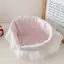 Giỏ đựng đồ sảng khoái phong cách Cotton có họa tiết in cho phòng ký túc xá và bàn học