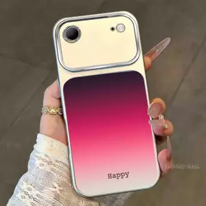 Ốp lưng cho iPhone 17 Air Thiết kế mới của họa tiết màu gradient thẩm mỹ cho ốp điện thoại mờ cửa sổ lớn