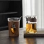 Fair Cup Bộ lọc thủy tinh trong suốt Bộ làm trà Nam Cốc đựng trà chịu nhiệt độ cao Cách nhiệt chống bỏng Phong cách Nhật Bản lớn Trà biển [Gói bị hư hỏng