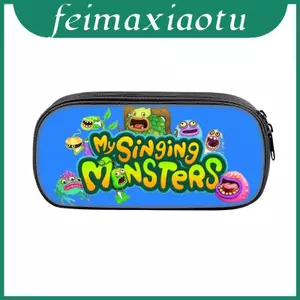 Hộp đựng bút chì My Singing Monsters Hộp đựng Nylon cho học sinh có thiết kế hoạt hình vui nhộn