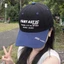 Korean Style Letter Color-blocking Baseball Hat For Women Summer Wide Brim Dopamine Face-showing