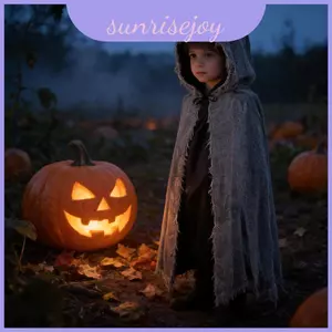 Áo choàng có mũ trùm đầu Zombie phù thủy với thủ công khâu cho trẻ em và người lớn Cosplay Halloween