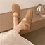Lưới Thoáng Khí Đế Dày Bên Trong Mũi Nhọn Nửa Kéo Người Cá Giày Nữ Mùa Hè Phong Cách Mới Với