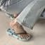 Polka-dot Flip-flops For Women's Summer Outer Wear, Thick-soled Flip-flops, Beautiful And Not Ti