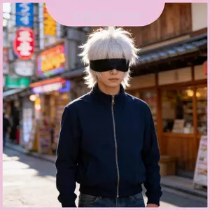 Gojo Kaisen Jujutsu Satoru Tóc Giả Cosplay Trắng Ngắn Với Dễ Dàng Tạo Kiểu Anime Cosplayers Cho
