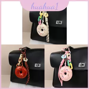 Hoạt Hình Ngọt Ngào Miu Donut Ví Kẹp Móc Khóa Để Trang Trí Túi Phong Cách