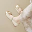 French Style Shallow Egg Roll Shoes Summer New Bow Flat Ballet Shoes Soft Sole Women's Shoes