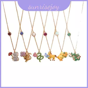 Động vật Vòng cổ quyến rũ cung hoàng đạo mới Mặt dây đồng có hộp Sử dụng thông thường cho