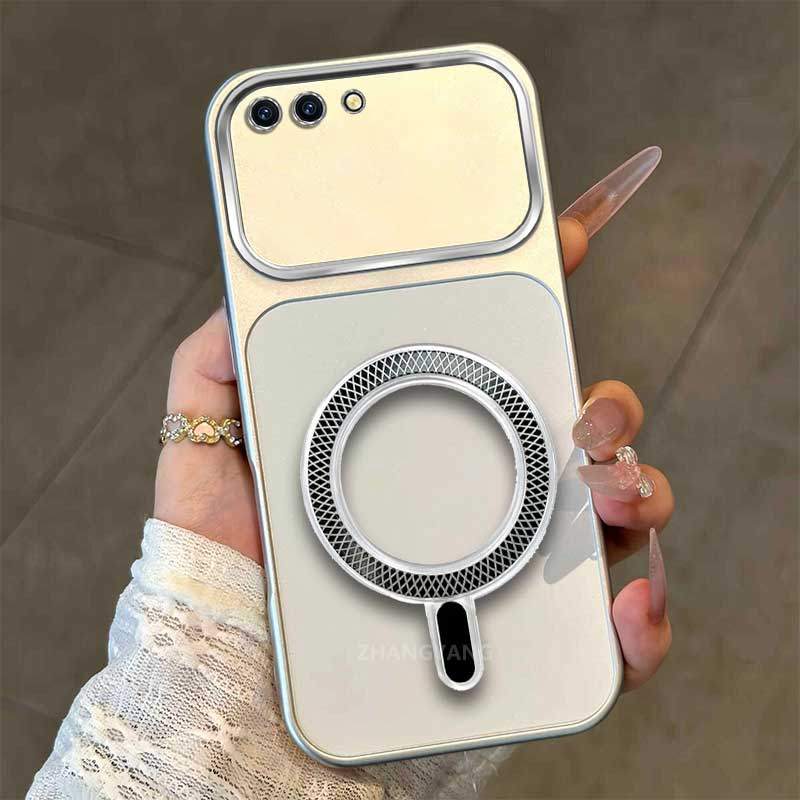 Ốp Lưng Cho OPPO A3S A12E A1K Ốp Điện Thoại TPU Mờ Cao Cấp Mới Màu Sắc Thẩm Mỹ Và Bề Mặt Sáng Thiết Kế Vòng Hút Từ Tính