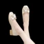 Mary Jane Women's Soft Leather Square Toe Light High Heels Professional Work Shoes Thick Heel