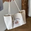 Miffy Rabbit Canvas Shoulder Bag Women's Embroidered Fashion Versatile Large Capacity Underarm S