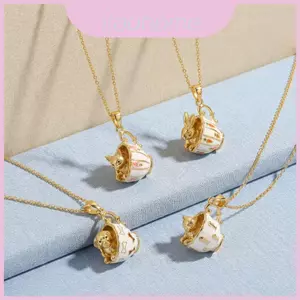 Vòng cổ quyến rũ động vật nữ tính với mặt dây chuyền chó thỏ đồng cho nữ