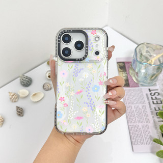 Ốp Màu Hoa Tươi Sáng Mùa Hè Màn Hình Tương Thích Cho IPhone11 12 13 14 15 16 17 Pro Max 12Mini Cover X XR XSMax Silicone Mềm Trong Suốt Cản SE 2022 6 7 8Plus Vỏ Chống Sốc