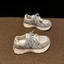 Little White Daddy Giày Nữ Tăng Chiều Cao Bên Trong Mùa Hè Mới Lưới Thoáng Khí Forrest Gump Giày