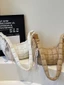 Túi Cotton nước hình bánh bao có túi dây kéo bên trong mặc thường ngày cho