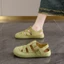 Mùa Hè La Mã Giày Sandal Nữ Áo Khoác Ngoài Retro Lợn Lồng Giày Rỗng Bao Đầu Dép Birkenstock