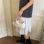 Woven Shoulder Bag, Sweet Girly Style, High-end Dopamine Handbag, Bucket Bag, Large Capacity Cro