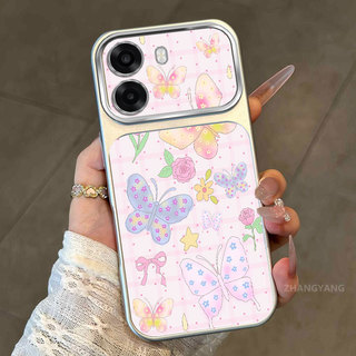 Ốp Lưng Cho OPPO A6T 4G A6T 5G A6T Pro 4G A6C 4G Cửa Sổ Lớn Matte Cao Cấp Điện Thoại Thẩm Mỹ Bướm Nhiều Màu Sắc Và Mèo Dễ Thương Họa Tiết Thiết Kế Mới
‌
