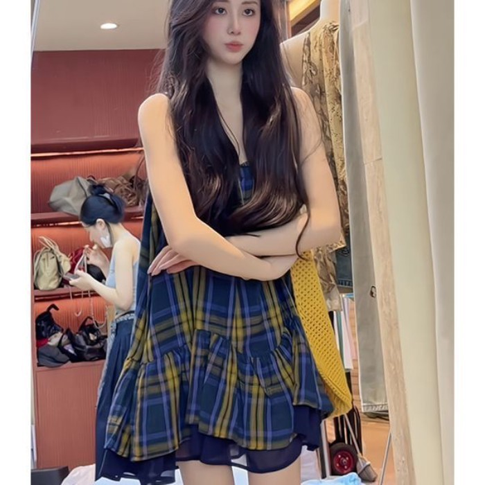 Dopamine Temperament Vest Dress, High-end Suspender Dress, Summer Women's Clothing, Beautiful