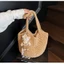 New Korean Style High-looking Pastoral Style Cotton Rope Woven Bag For Women Traveling Fashionab