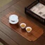 Thảm trà tre thủ công, phụ kiện bộ trà đạo, lót khay trà, dệt tinh xảo