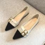 Small Fragrant Style Pointed Toe Flat Shoes For Women Spring New Style Color Matching Temperamen