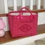Thùng lưu trữ Cotton chéo viền phong cách có họa tiết lưới cho tủ quần áo và sử dụng phòng ngủ