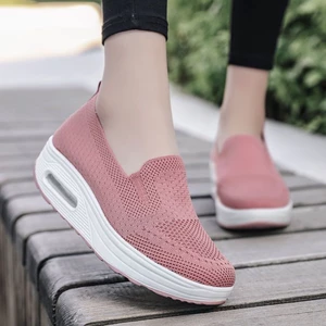 Giày bập bênh nữ đế mềm tăng thời trang, giày nữ thời trang và đa năng, giày lái xe nhẹ