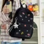 New Cute Cartoon Print Student Backpack Fashion Simple Popular Embroidered Stars Large Capacity