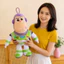 Móc khóa đồ chơi mềm Buzz Lightyear với bông Pp để sưu tập và
