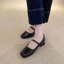 New Year French Style Shoes For Work And Commuting, Retro One-strap Mary Jane Shoes, High Heels,