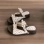Retro French Thick-soled Heightening One-line Sandals For Women, Two-wear Sandals With Skirt