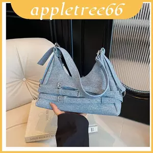 Túi nữ tính Pu Tote dành cho nữ có ngăn khâu thô và bên trong