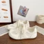 Milk White Translucent Forrest Gump Shoes For Women Ugly And Cute Summer New Style Chic Niche Ko
