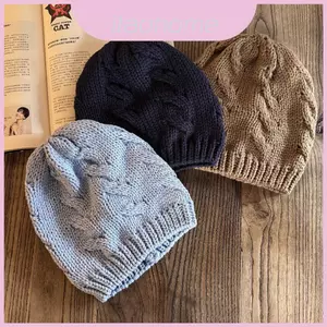 Mũ Cotton pha trộn thời tiết lạnh Unisex Beanie có bảo vệ tai cho mùa đông và mùa thu