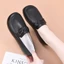 Soft Leather Beanie Shoes For Women, Tendon Soft Bottom Flat Shoes, Middle-aged And Old Singl
