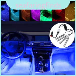 Đèn Led nội thất ô tô đa năng Đèn khí quyển phản hồi âm thanh Nhiều màu