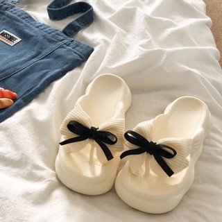 Sweet Fairy Style Thick Bottom Increased Beach Flip-flops For Women Summer New Style Matching