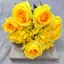 Và Bó hoa trang trí đám cưới nhân tạo Rose Daisy với hoa lụa để sử dụng sự kiện tại nhà và