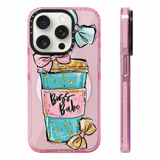Ốp Sạc Từ Tính Không Dây Tương Thích Cho IPhone11 12 13 14 15 16 Pro Max Bowknot Coffee Cup Cover 15 16 PLUS 16E Silicone Mềm Trong Suốt Cản Vỏ Chống Sốc