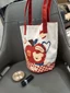 New Original Apple Patch Cute Cartoon Dog Yellow Work Commuting Literary Niche Shoulder Bucket C